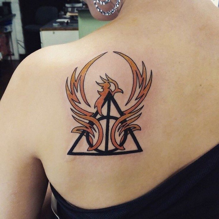 tattoo phoenix back tattoo woman bird