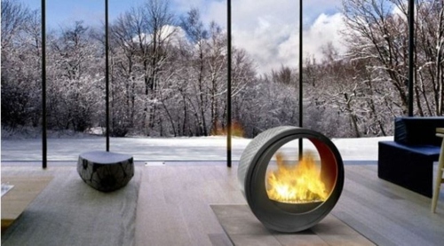 fire brazier showcase modern bay parquet wheel