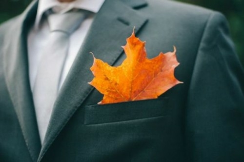 leaf boutonniere