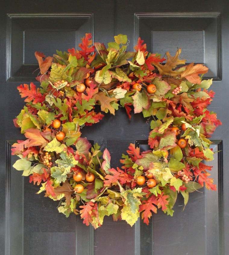 autumn home deco door entry