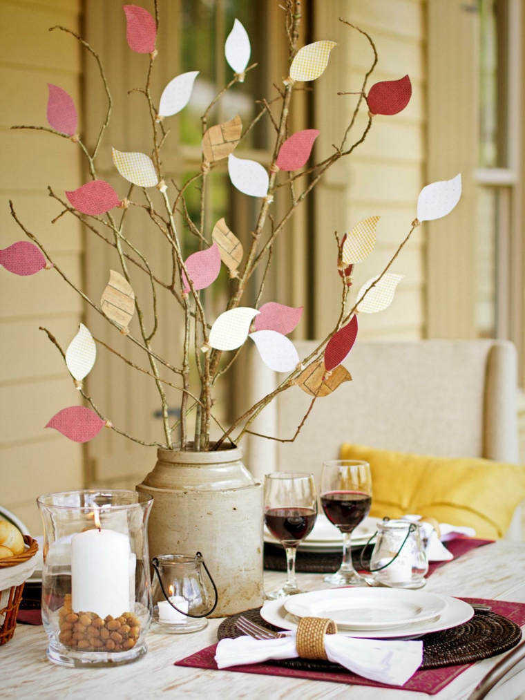 autumn leaves centerpiece