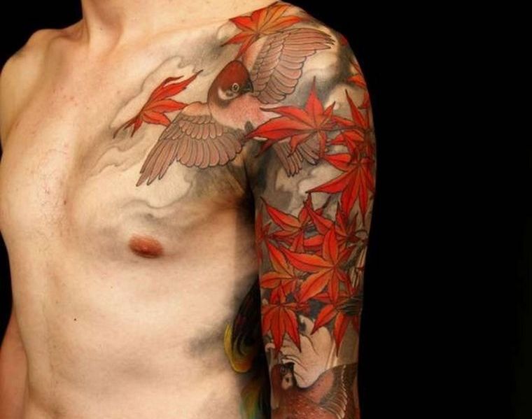 feurs-tattoo-arm-leaf-dead-oiseauèhomme