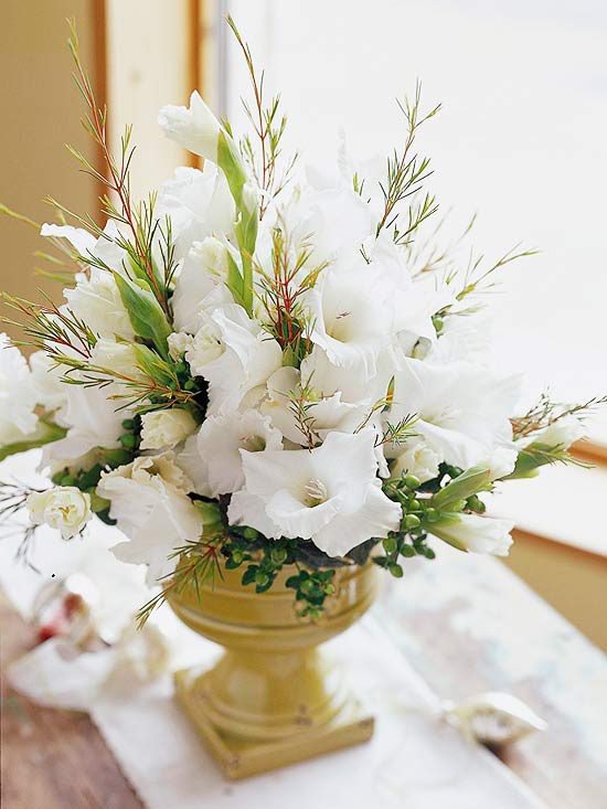 white flowers christmas pretty decoration