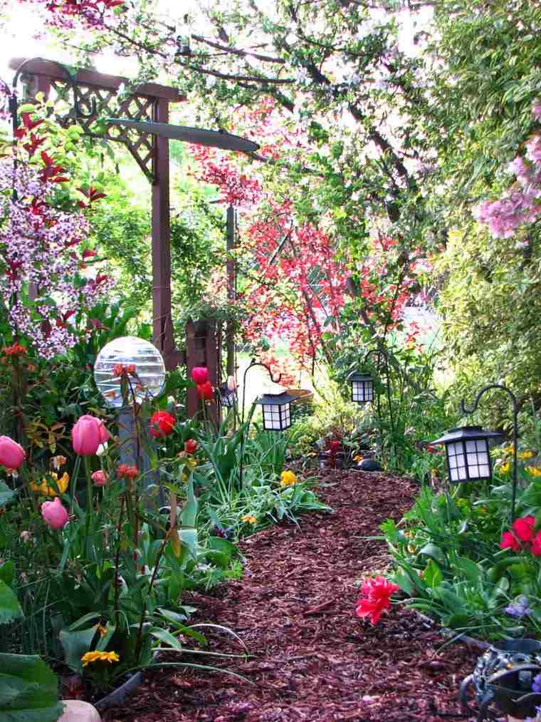 lanterns decorating idea exterior garden path