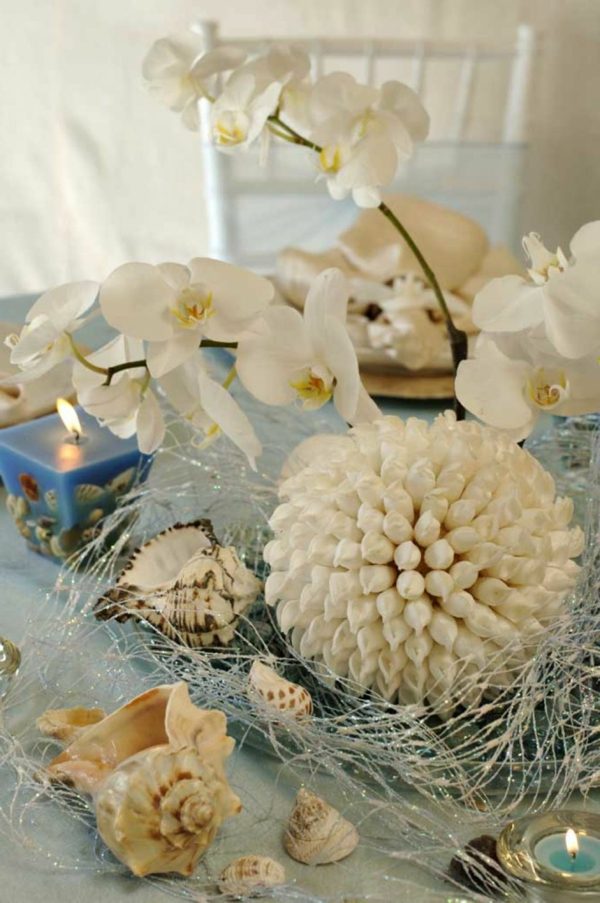 deco flowers wedding table