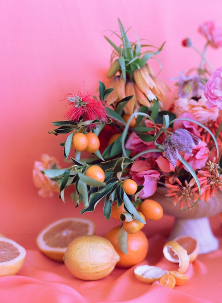 gave ide valentinsdag buket blomster orange clementines