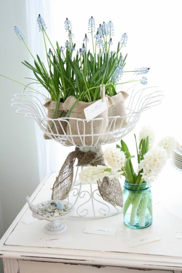 flowers spring deco rustic idea