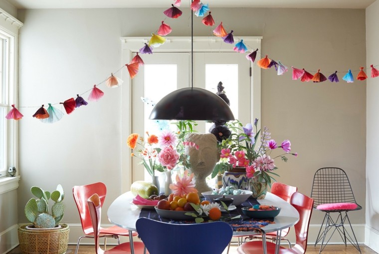 flowers spring decoration idea table