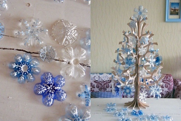 snowflakes-paper-DIY-flasker-plast-blenches-blå jul