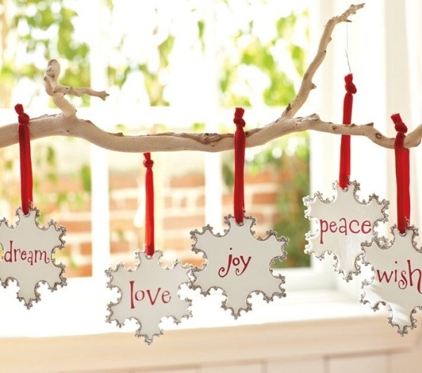 flakes snow-paper DIY cardboard tapes-red-messages