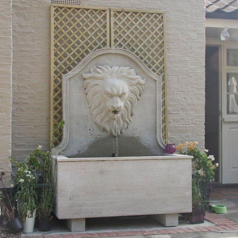 fountain vintage deco garden stone