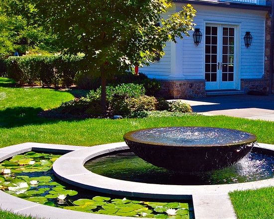 contemporary garden fountain