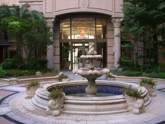 elegant garden fountain