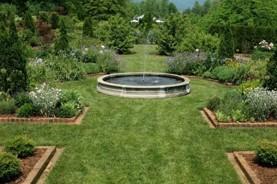 modern garden fountain