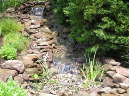 garden fountain stone creek conifer stone