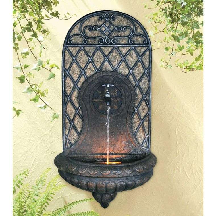 idea copper outdoor wall fountain