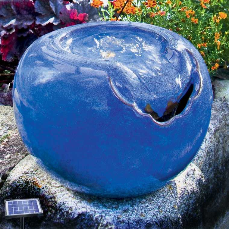 waterfall garden fountain solar energy