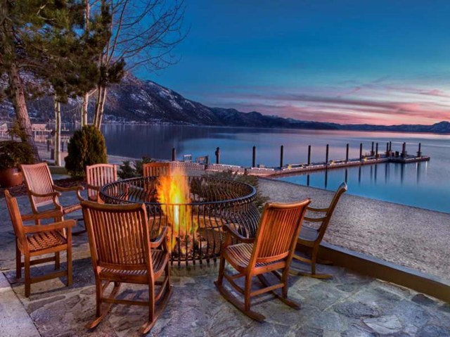 outdoor fireplace circular grill chair fire dock