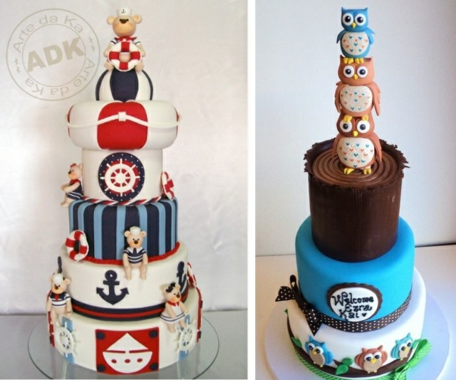 cakes with marine theme floors