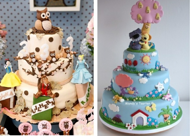 animal theme children's cakes