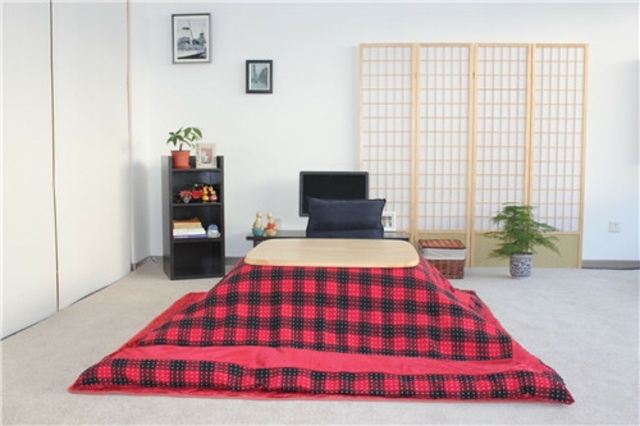 Japanese table wood futon tatami space saving