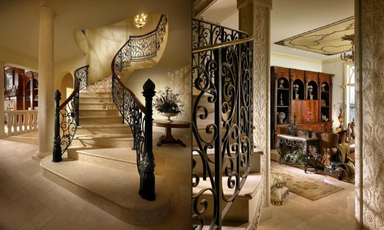 railing classic arabesque staircase