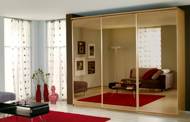 living room furniture corner mirrors space design