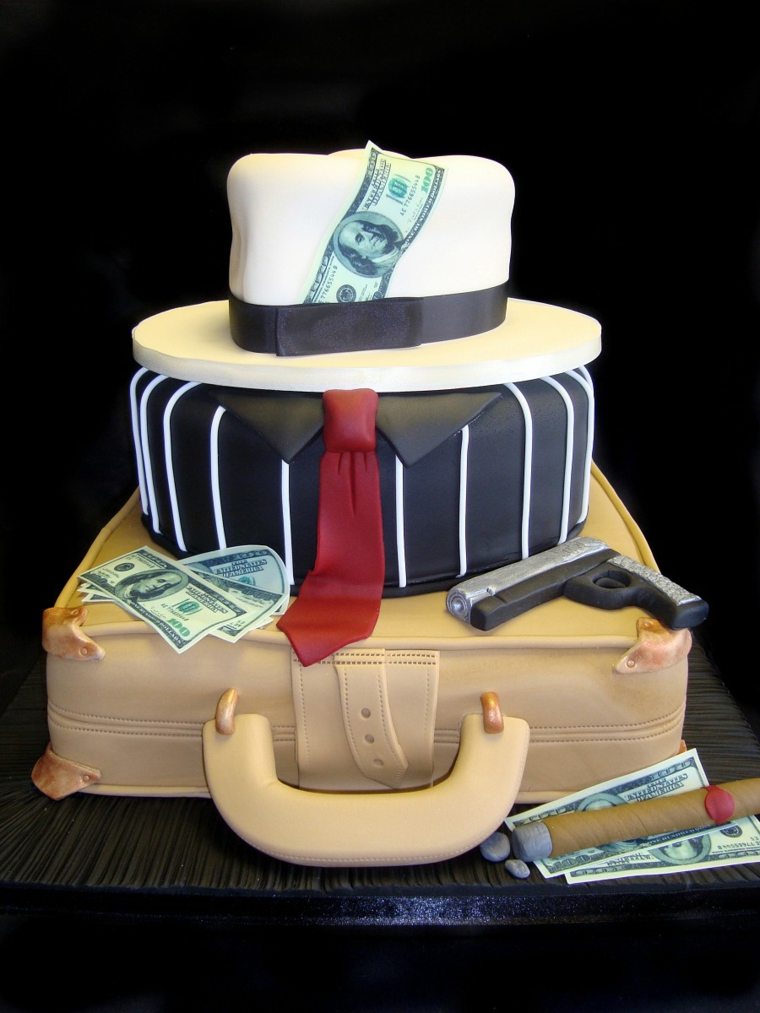 birthday cake original party theme mafia adult life