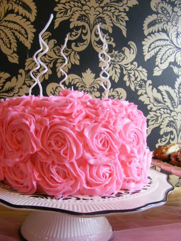 birthday cake roses girl