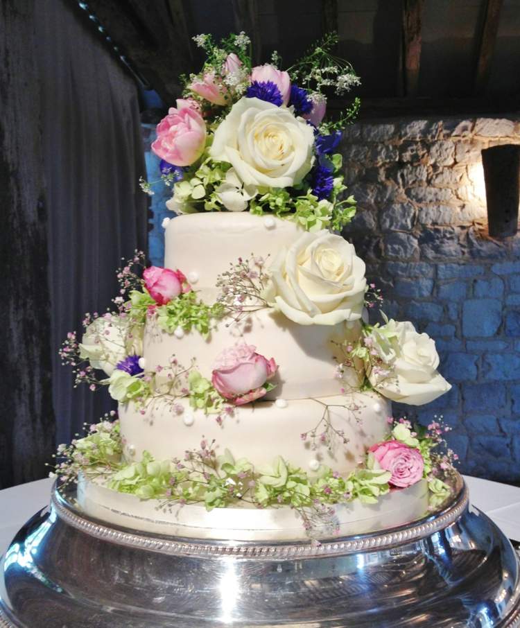 cake maraige flowers deco