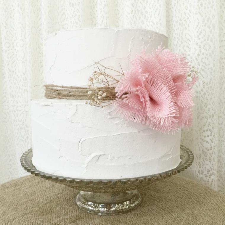 Poroka Shabby chic cake-file-jute-piece-montee