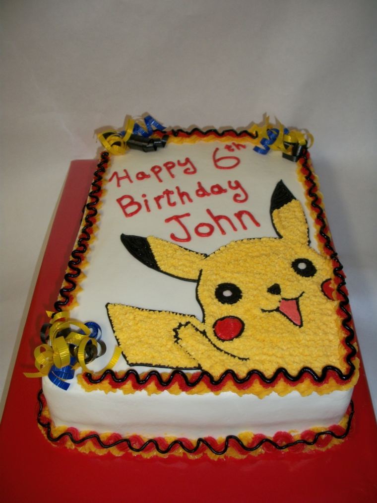 Pokemon Cake For A Birthday Simply Top A Spicy Boy