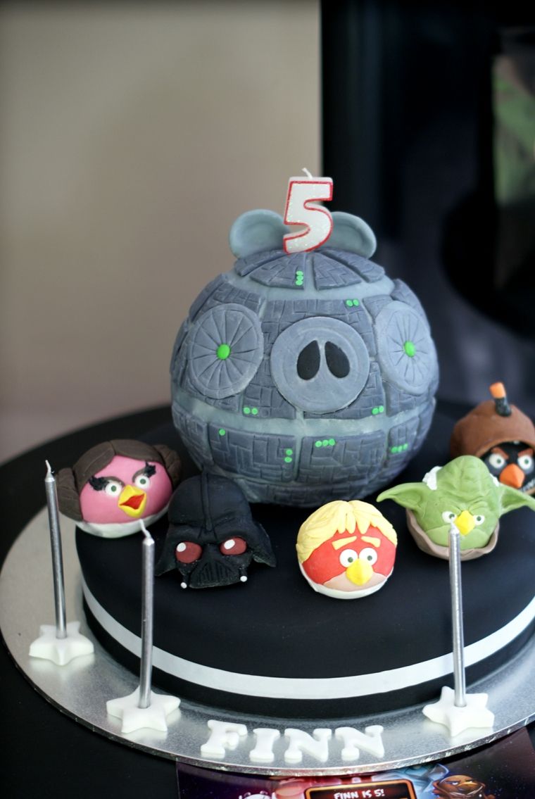 cake star wars cartoon death star characters