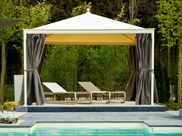 curtain sun shelter modern pools