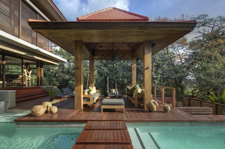 gazebos pool shelters landscaping wood terraces