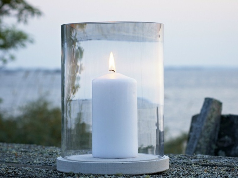 deco garden idea outdoor modern design candle lantern