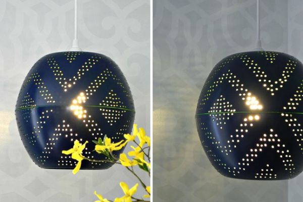 dunia berlubang untuk teduh lampu