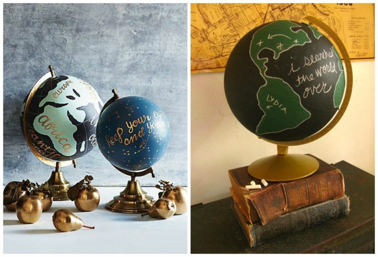 earth globes original decor idea