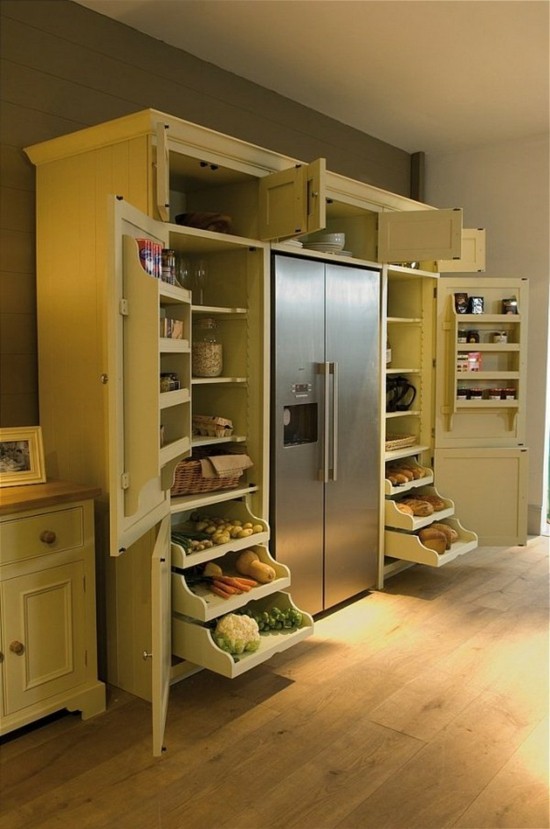 Huge full size american refrigerator storage cupboard