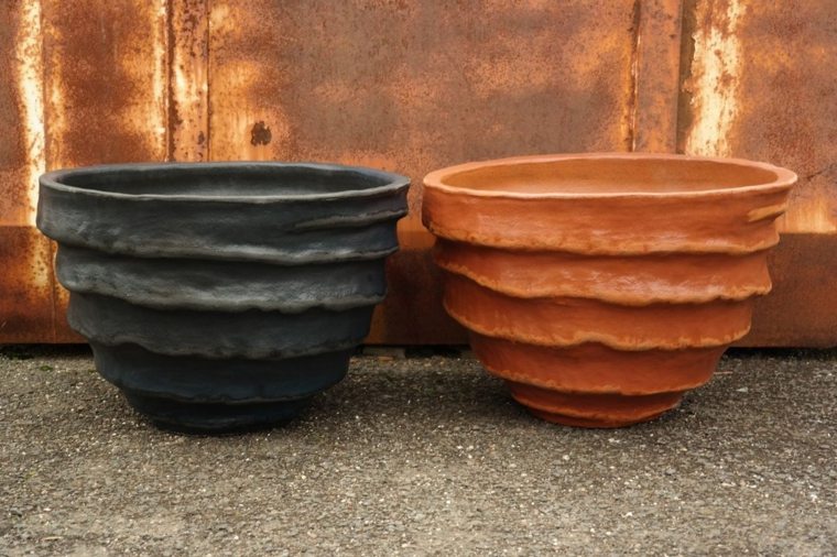 large flowerpot idea garden terrace design planter