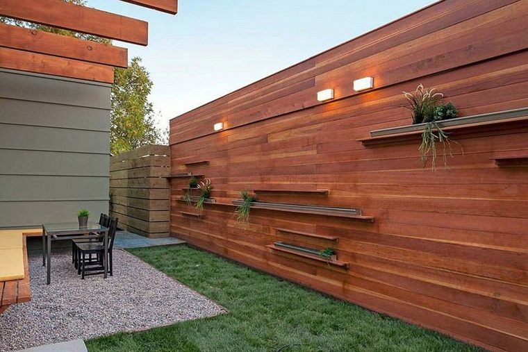 garden fence wooden outdoor idea