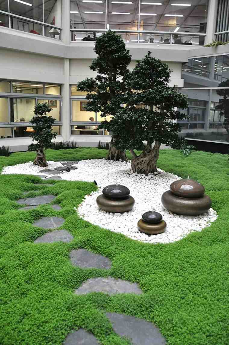 gravel white deco zen exterior design