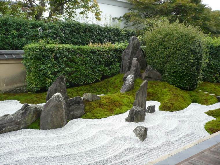 gravel white sand garden zen deco