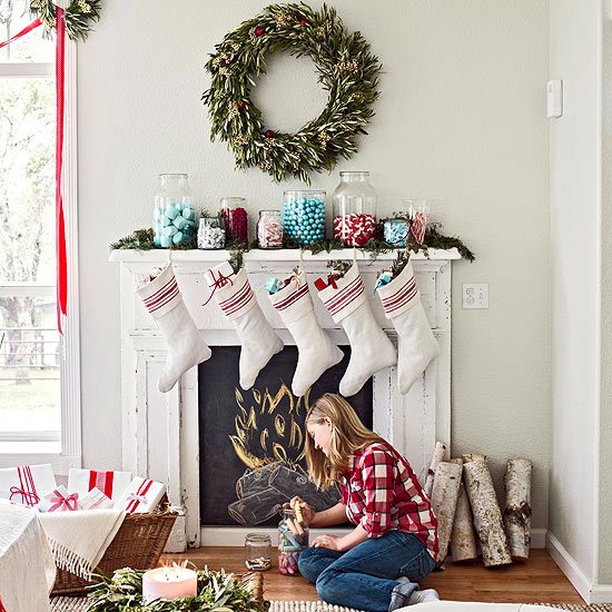 Christmas garlands - garland wall