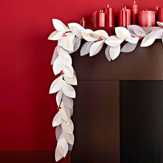 paper christmas garland