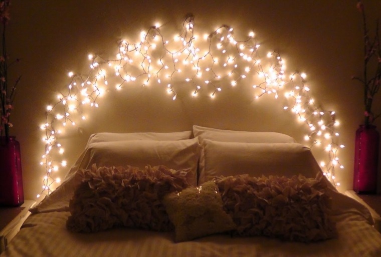 electric garland romantic atmosphere