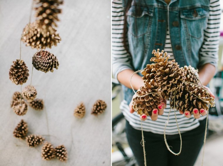 pineapple garland hanging diy deco fall