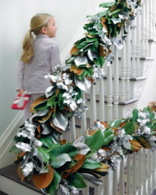 interesting garland staircase