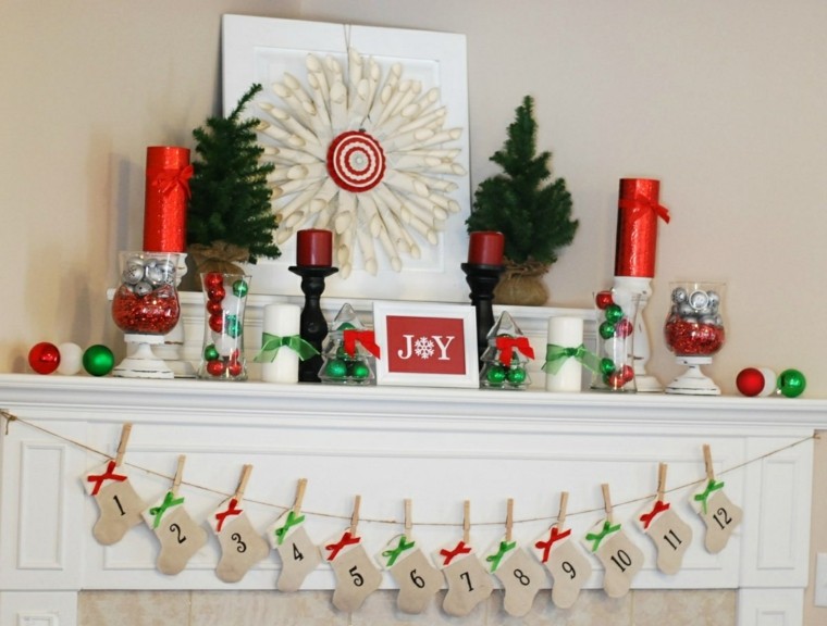 garland christmas diy fireplace idea lilin pokok natal