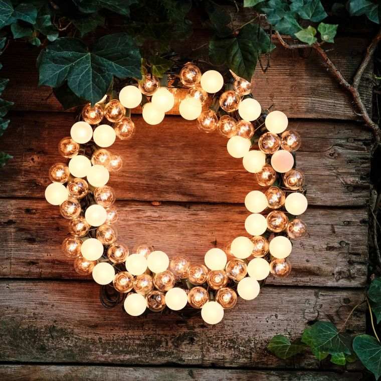 garlands christmas deco membawa terang luar